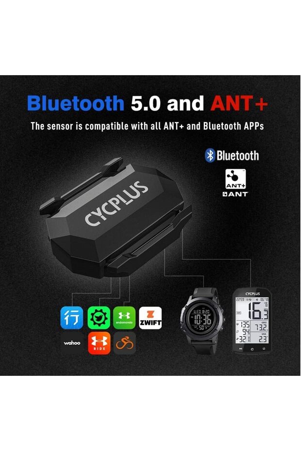 C3 Cycling Speed and Cadence Sensor | Bluetooth & ANT+ Wireless Bike Cadence Sensor Speed - 8