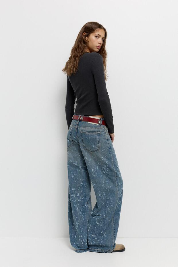 Düğmeli yaka tişört - 4