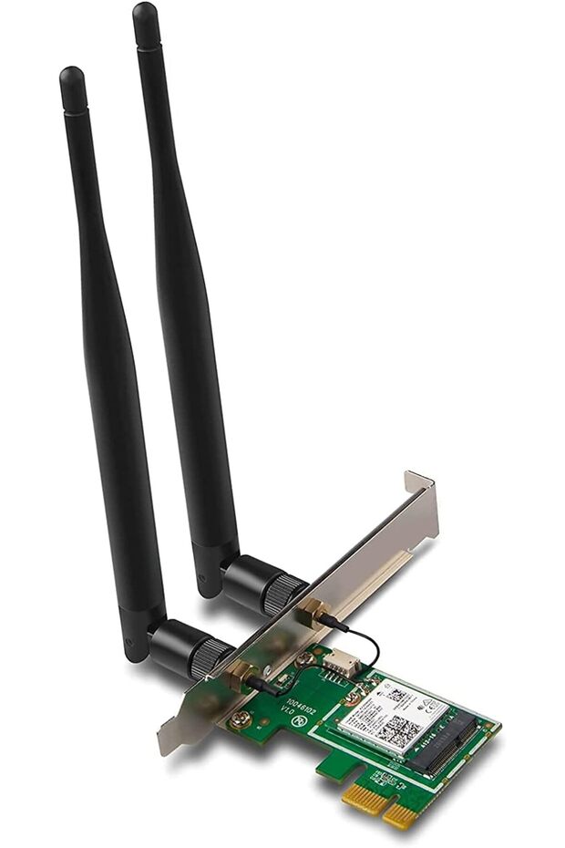 AX3000 WiFi 6 Bluetooth 5.0 WiFi Card PCIe Adapter for Gaming Desktop Windows 10 with MU-MIMO, - 1