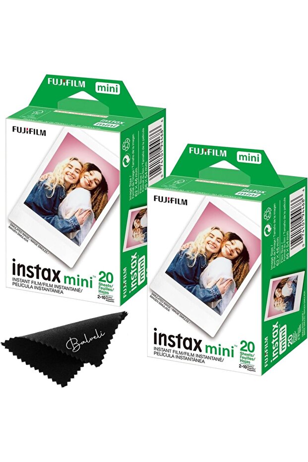 Instax Mini Film - Twin Packs (40 EXP Total), ISO 800, Compatible with Instax Mini Evo, 12,