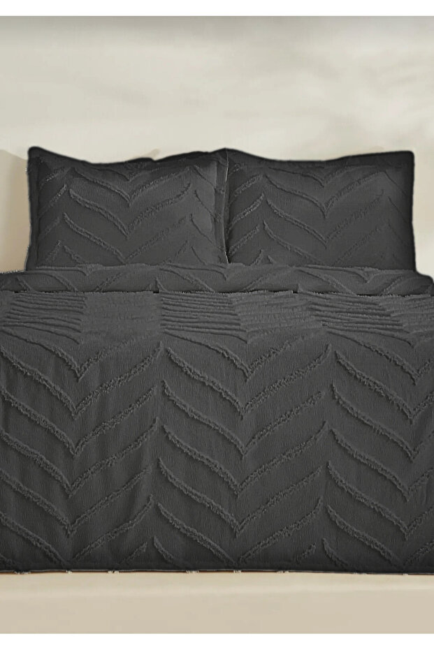 Merve 3 Parça Çift Kişilik Yatak Örtüsü - 1