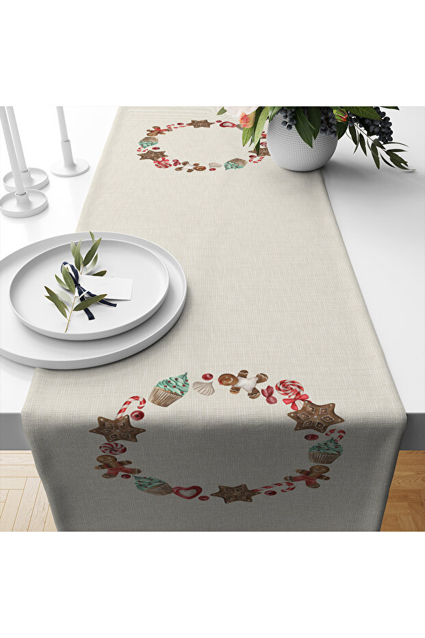 Yılbaşı Desenli Runner Modeli - 2