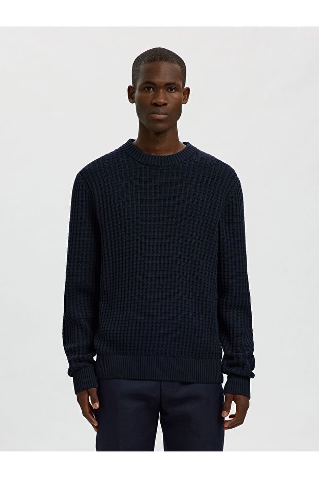 Pullover mit Rundhalsausschnitt 100% Baumwoll - 1