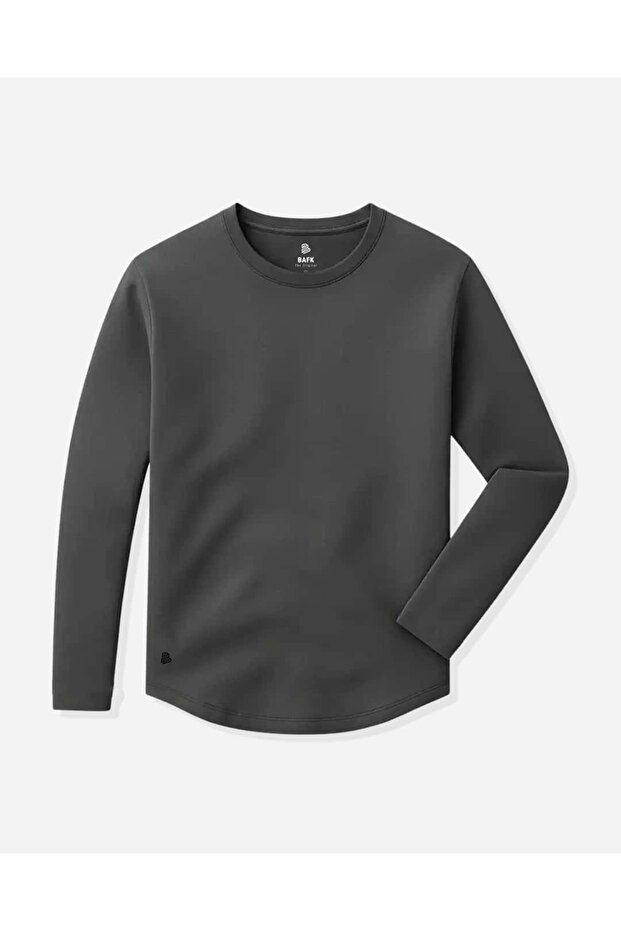 AD Erkek Gri Basic Sweatshirt - 1
