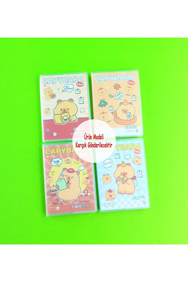 Capybara Pvc Cover Lined Notebook - 3