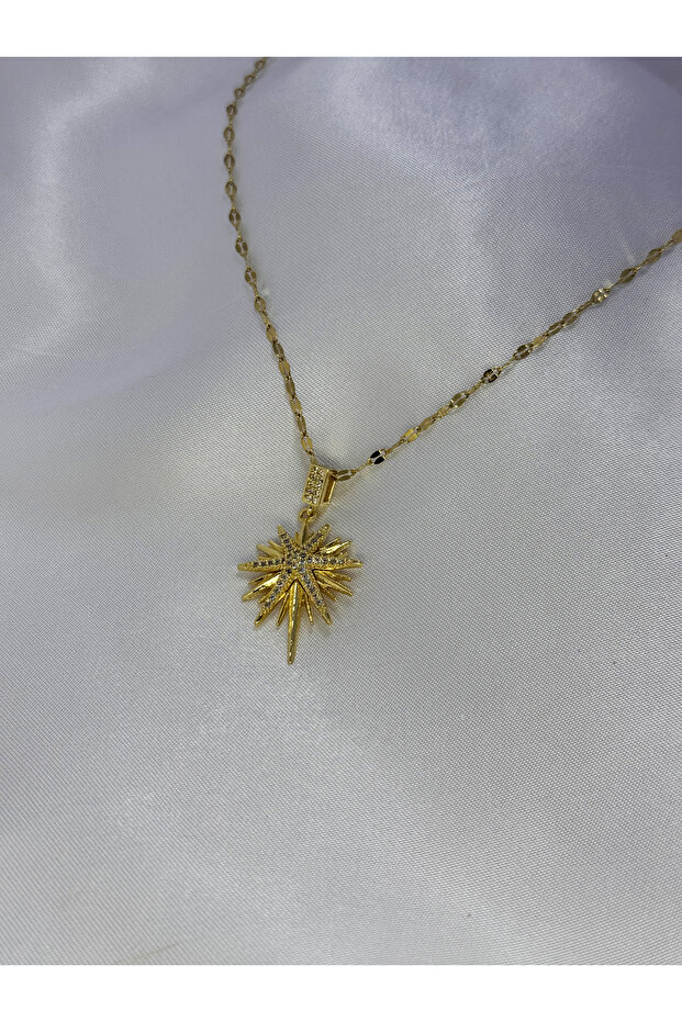 Gold Kuzey Yıldızı Kolye - 3