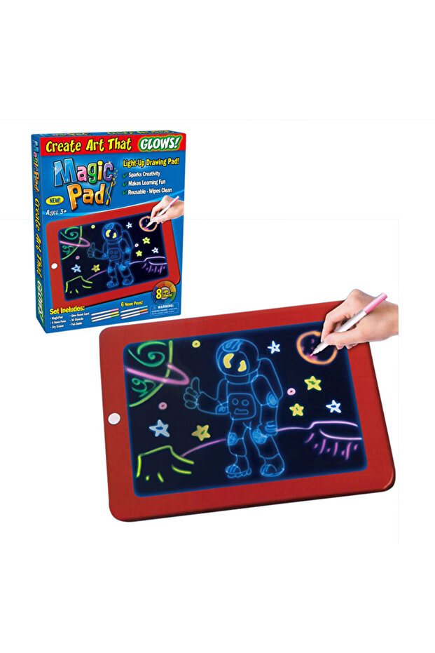 Fluorescent Drawing Tablet with Lights - 3