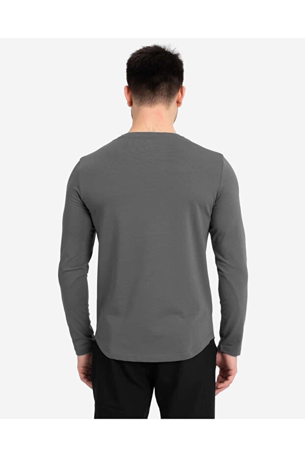 AD Erkek Gri Basic Sweatshirt - 4