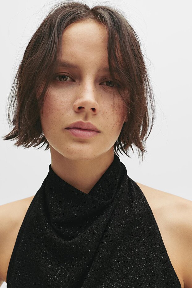 Parlak halter top - 3