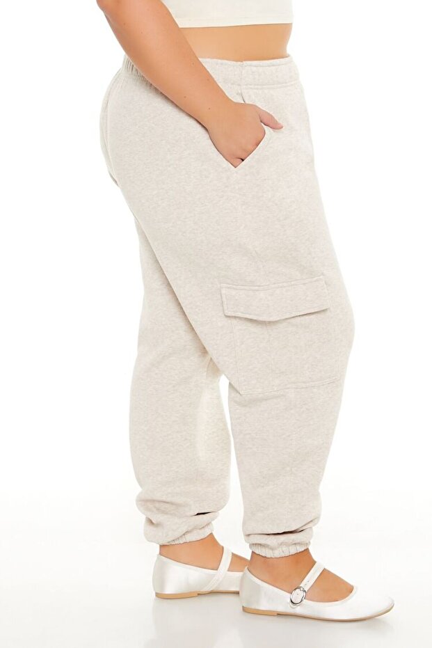 Plus Size Jogger Eşofman Altı - 3