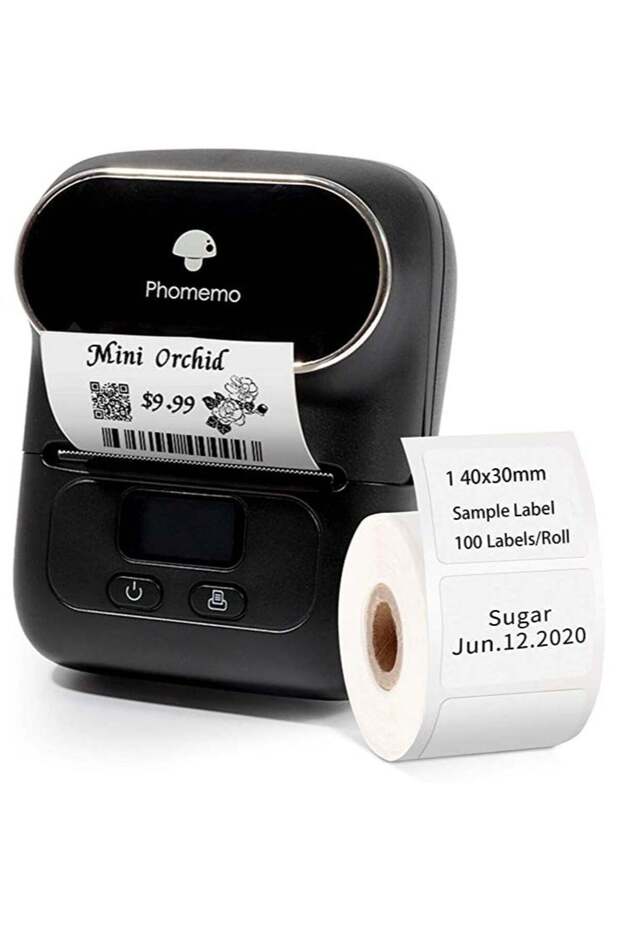 M110 Portable Thermal Label Printer Bluetooth Connection Apply for Labeling Shipping Office