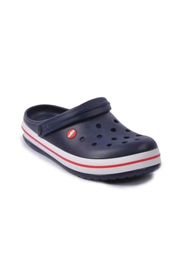 E195.M.0025-26 Anatomical Men's Sabo Slippers Navy Blue White Red 46-47