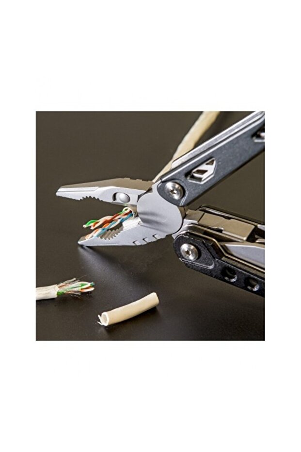 18 in 1 multi-function pliers, screwdriver with 9 bits included, foldable, storage case, Handyone - 16