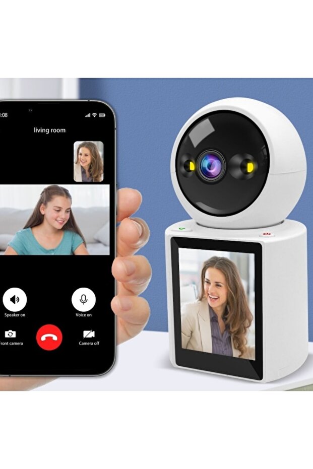 Baby Monitor Camera, 2K Resolution, 3'' UltraHD Screen, Two-Way Video Calls, Wi-Fi App Control - 3