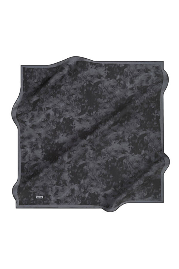 وشاح سيرا من الحرير النقي بنمط السحاب - 2