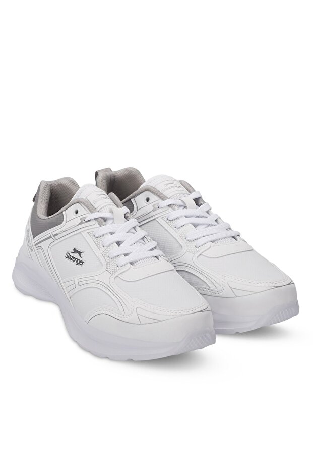 Lace-Up Casual Sneakers White Sneaker White