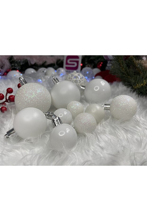 Коледна украса - Бяло - 16