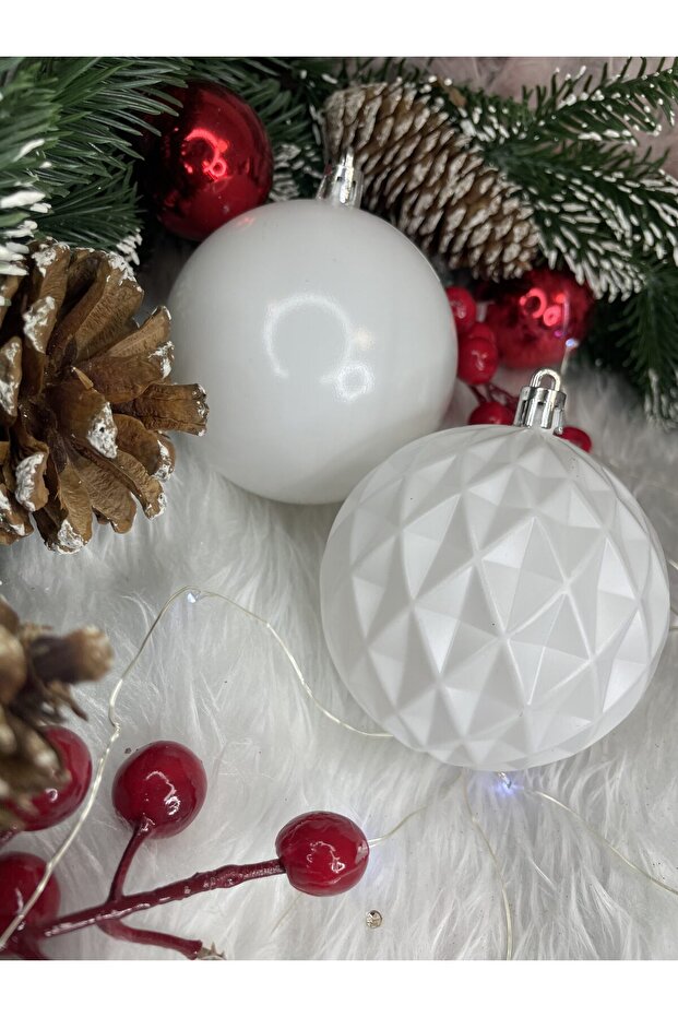 Коледна украса - Бяло - 12