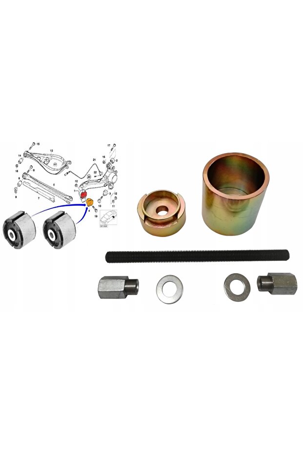 Extractor bucșă braț spate BMW E36 E46 X3 E83 - 1