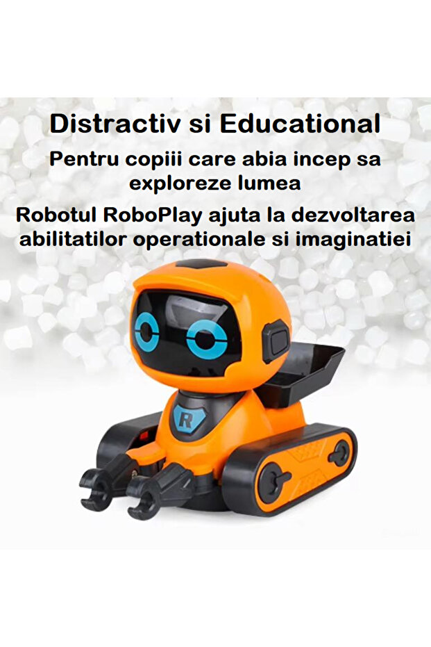 RoboPlay Smart Electronic Robot with Watch-Type Remote Control, Orange - 6