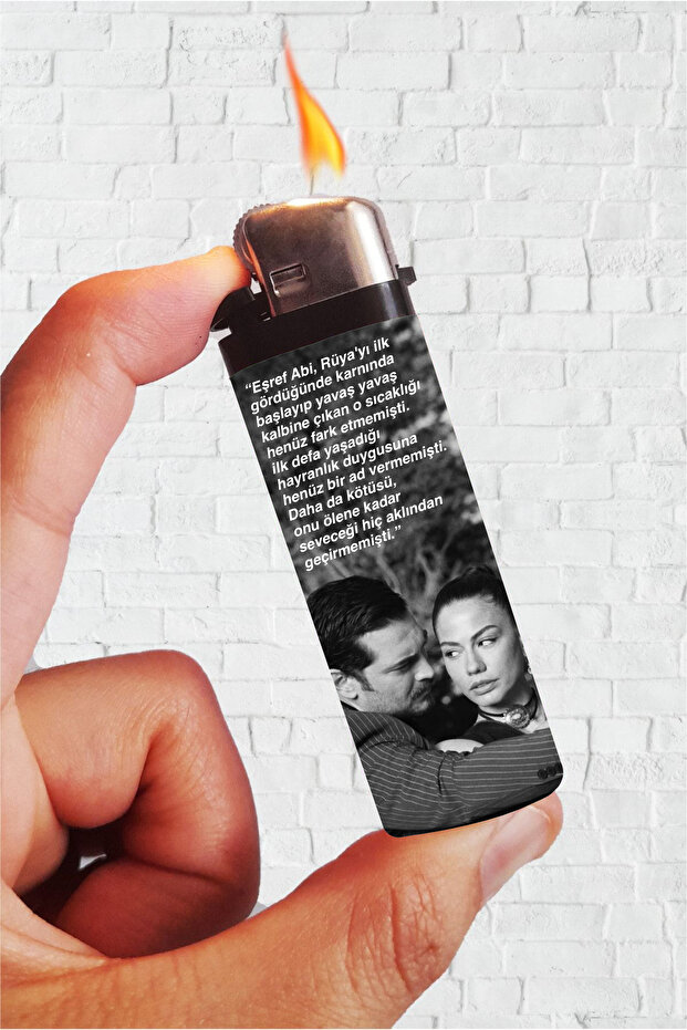 Çakmak - Replik Eşref & Rüya Black Kaplamalı - 1