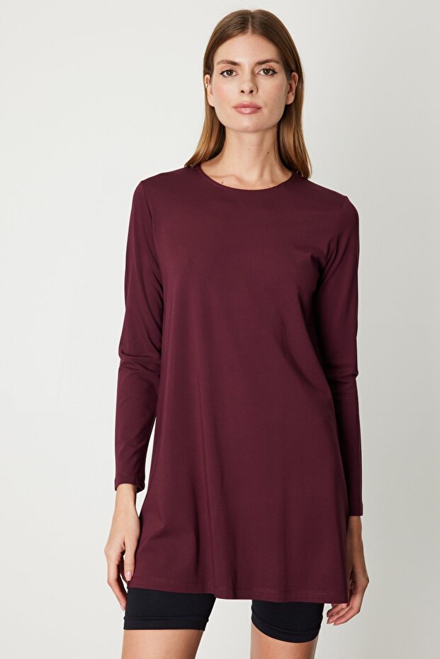 Uzun Kollu Basic Tunik - 1