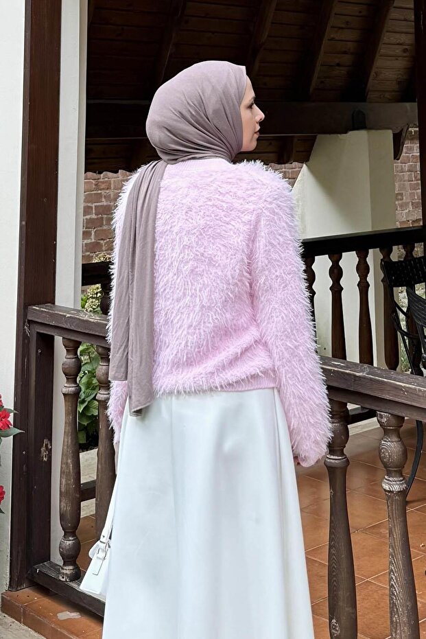 Sakallı Hırka Pembe - 4