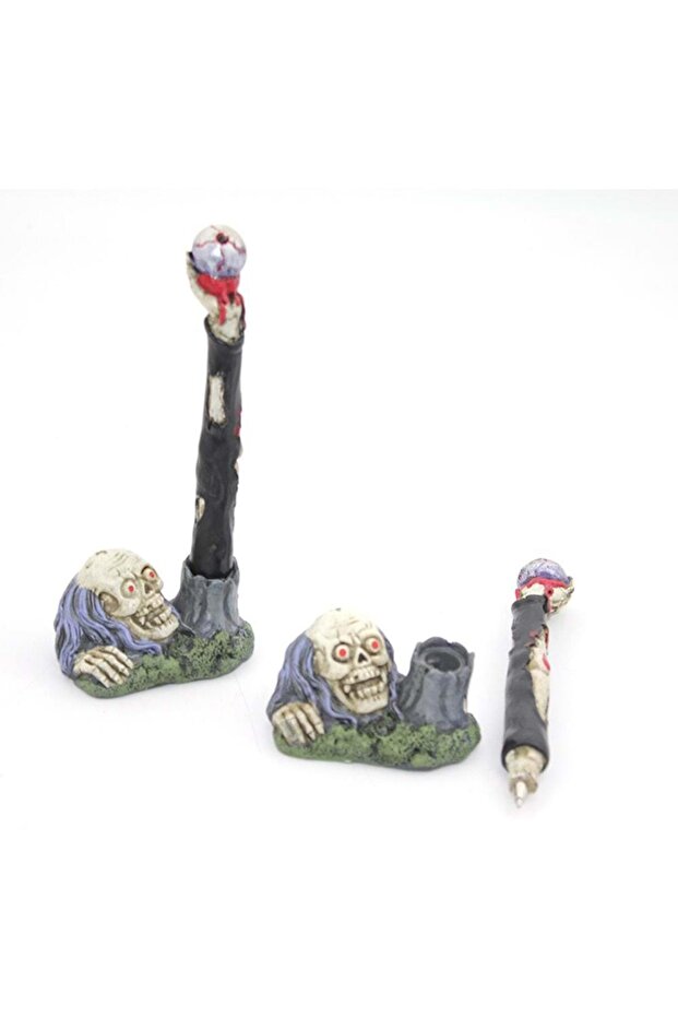 Polyester Skull Ballpoint Pen - 2