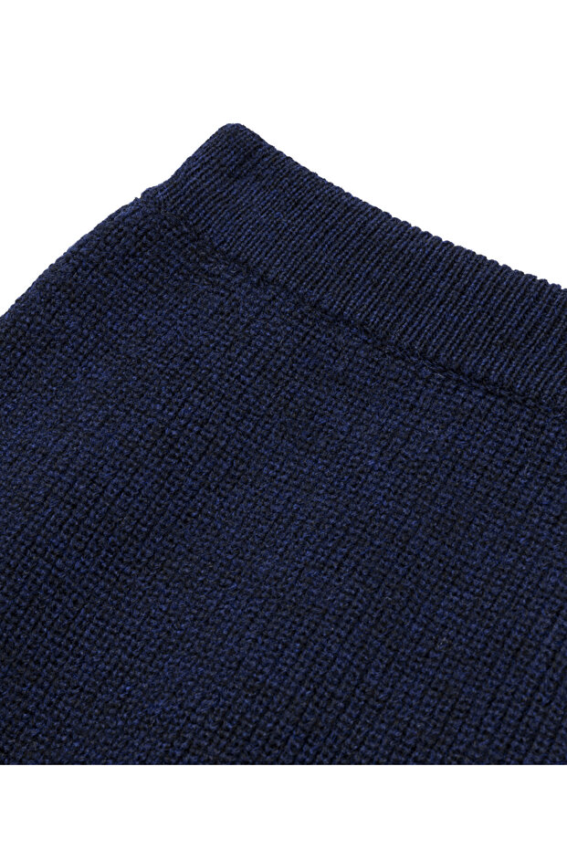 Yırtmaçlı triko etek - 4