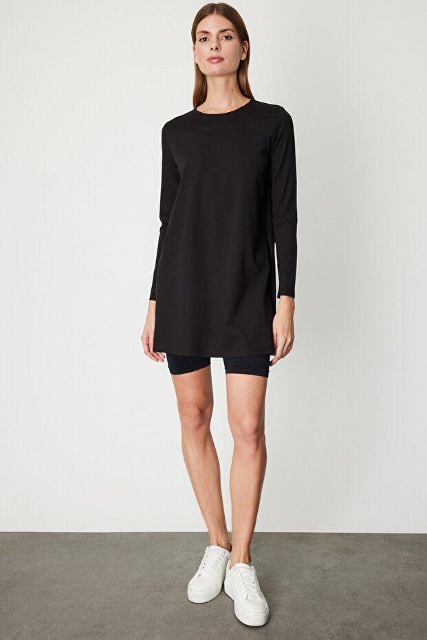 Uzun Kollu Basic Tunik - 3