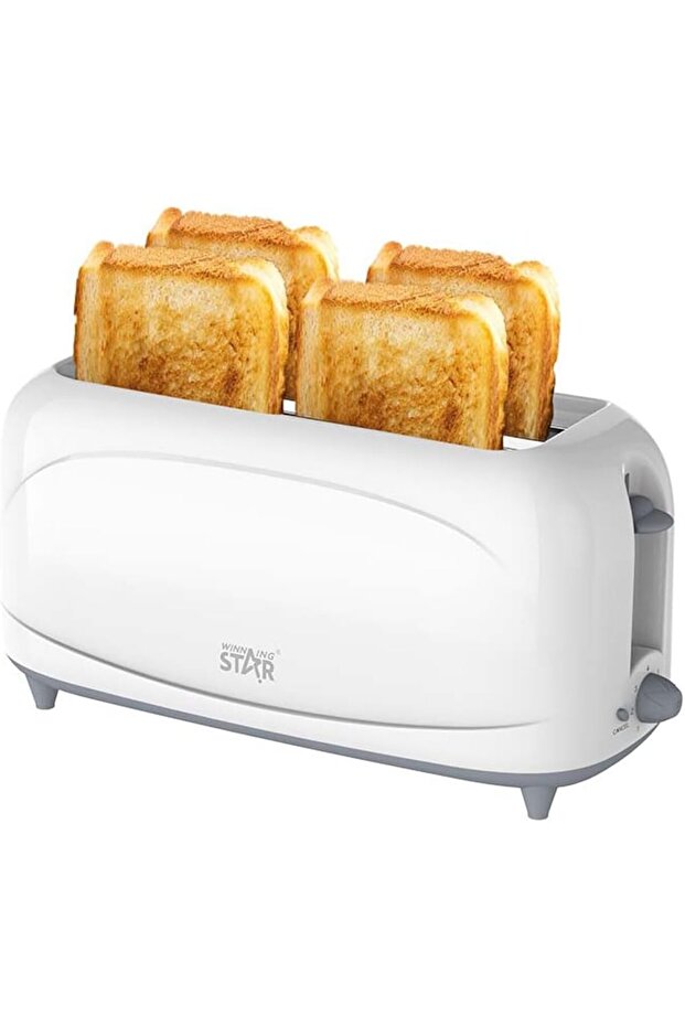 4-Slice Sandwich & Breakfast Maker 1200W (ST-9360) with 7 Browning Settings, Double-Sided Heating