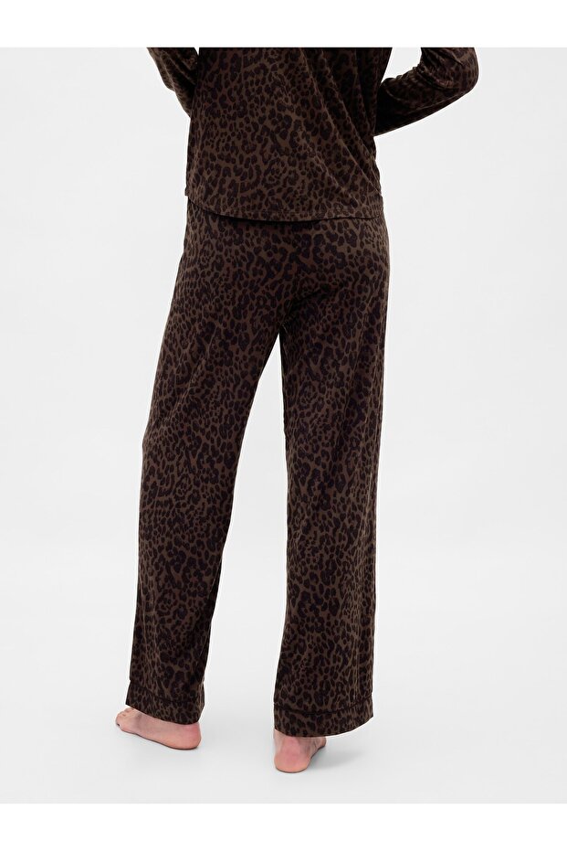 Kadın Kahverengi Softest Modal Pijama Altı - 4