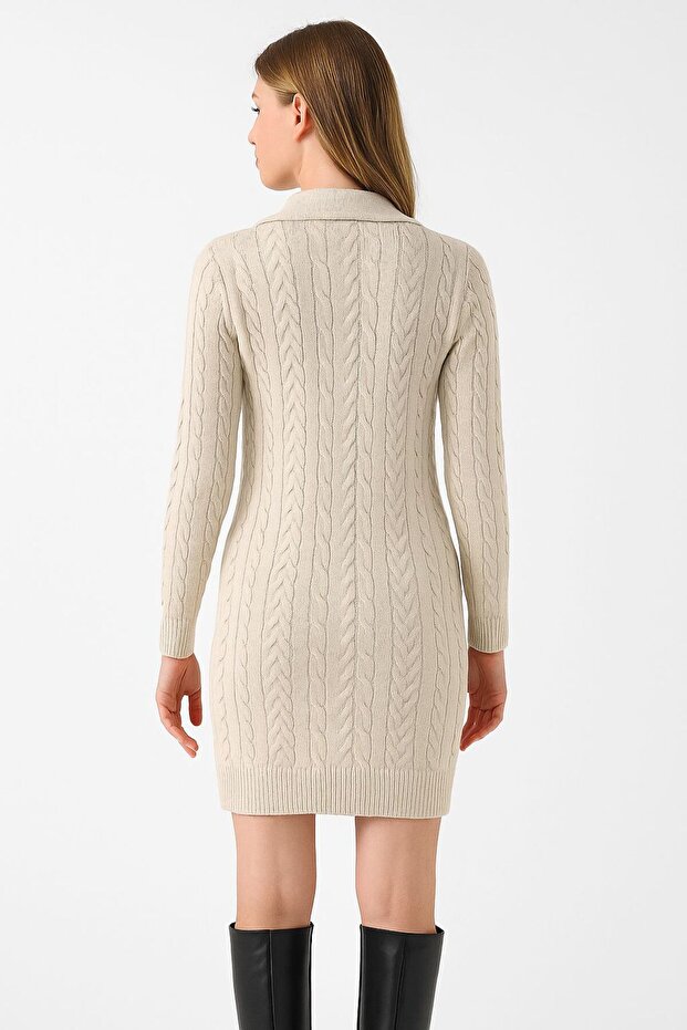 Triko Kruvaze hırka elbise - 2