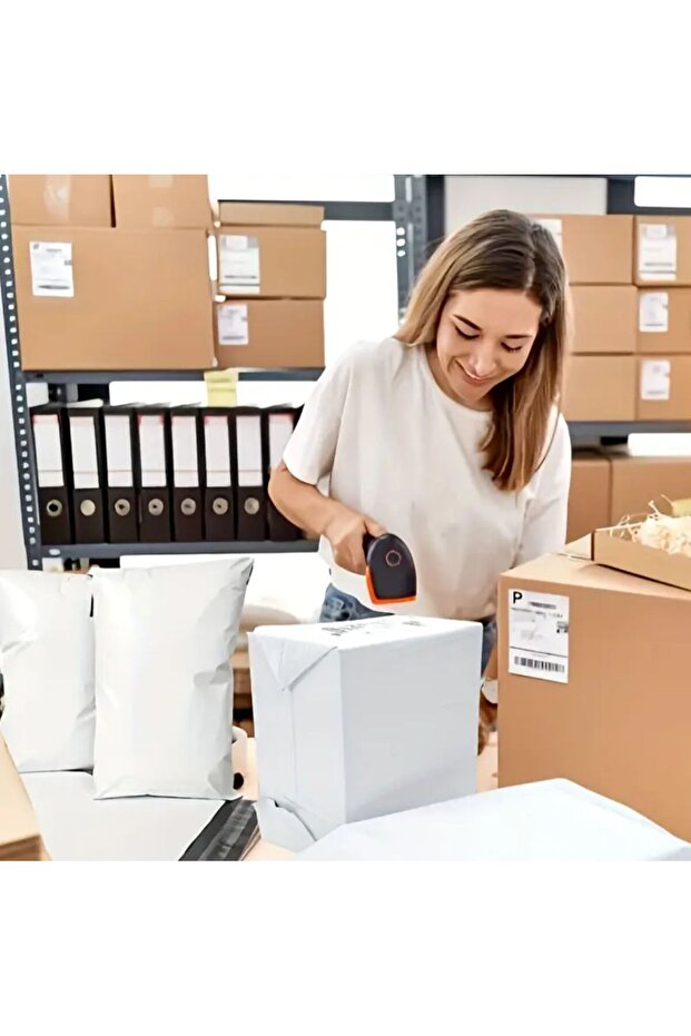 Kargo Poşeti, E ticaret Poşeti, Paketleme Poşeti, Cepsiz Kargo Poşeti, Beyaz 25x35 (100 Adet) - 2