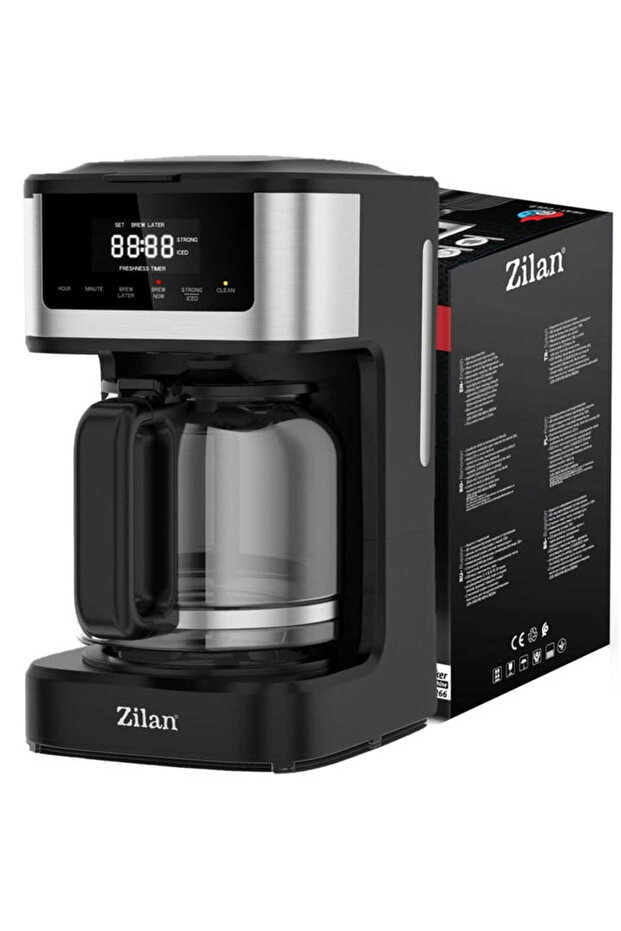 Digital Coffee Maker Zln9266, Delayed Brewing Function, Self Cleaning - 2