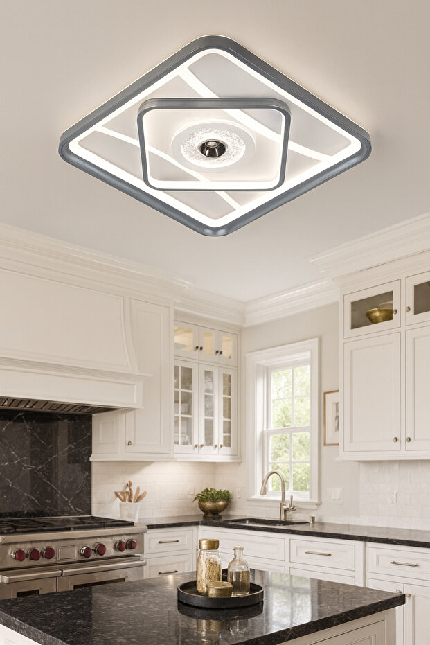 Lucent Modern Plafonyer İç Detay Led Avize - 5