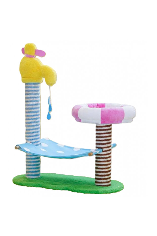 Cat Tree, Cat Climbing Frame, Bath & Play Playground for Pets, 77cm x 65cm x 32cm