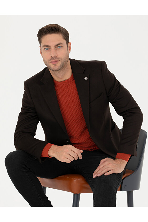 Brown Cashmere Jacket 50279871-Vr029
