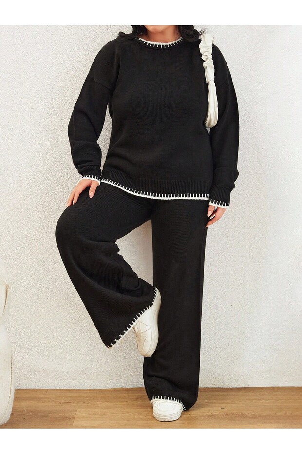 Plus Size Knitwear Set - 5