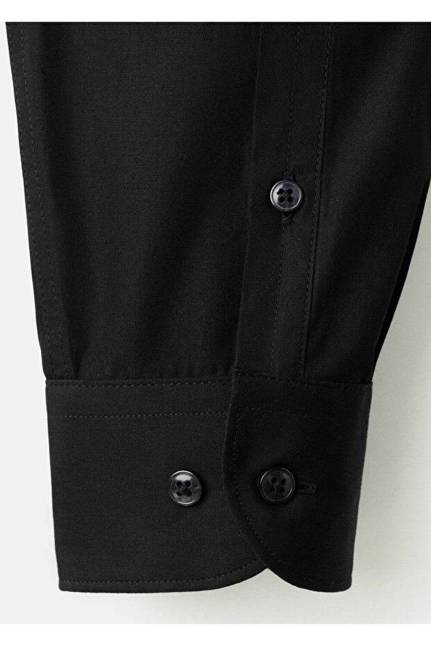 Regular kesim %100 pamuklu gömlek - 6