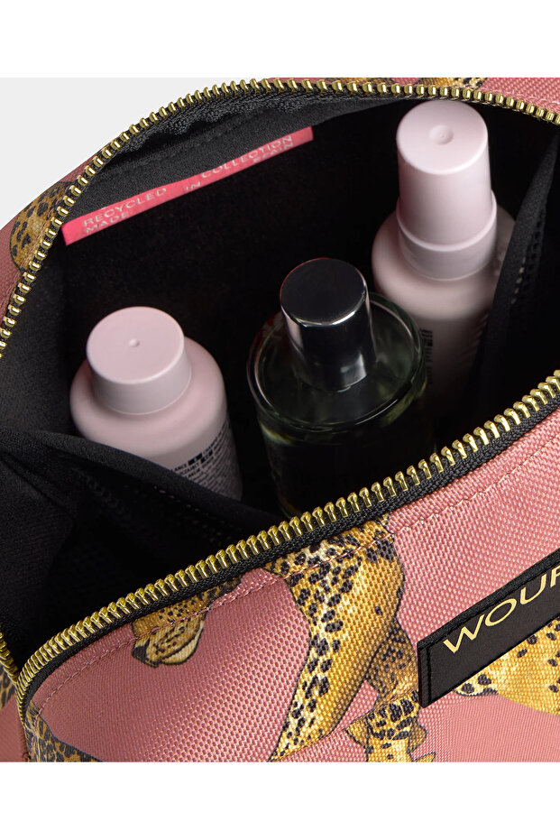 Blush Leopard - Makyaj Çantası - 3