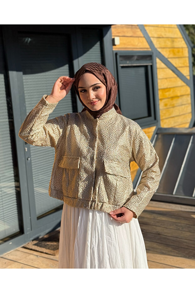 Bomber Ceket Gold - 2