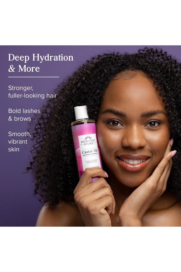 Store Castor Oil, Nourishing Hair Treatment, Deep Hydration for Healthy Hair Care, Skin Car