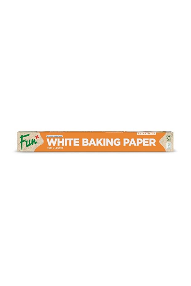 Fun® Indispensable Silicone Coated Baking Paper, Extra Wide 15m X 45cm, White