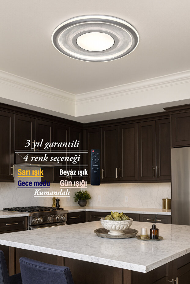 Lucent Modern Plafonyer Yuvarlak Avize - 2