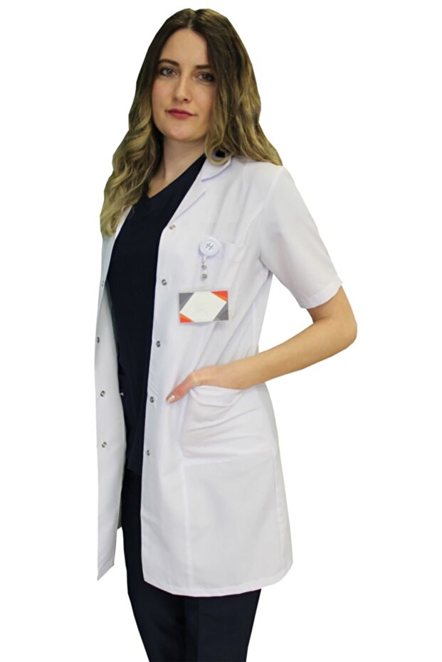 Classic Collar Women's Doctor Apron, Nurse, Teacher, Lab Pharmacist Lab Apron, White Apron