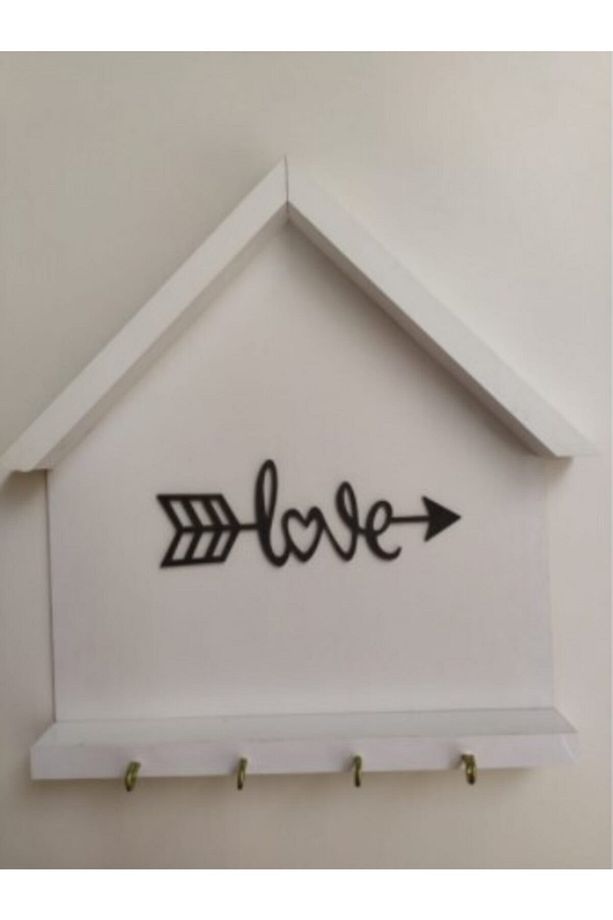 Beyaz Anahtarlık Love - 1