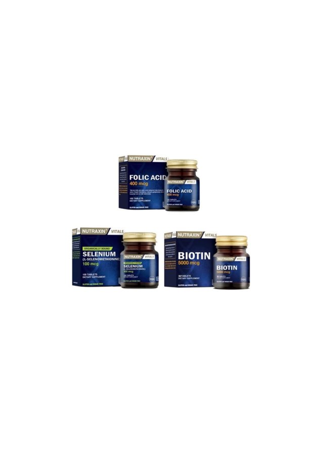 Folic (folate) acid 100 T. + Selenium in selenomethionine form 100 T. + biotin 5000 Mcg