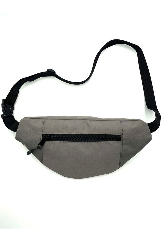 Gri Bel/omuz Çantası Unisex Suya Dayanıklı Geniş Iç Hacim Siyah Ayarlanabilir Askı - 4