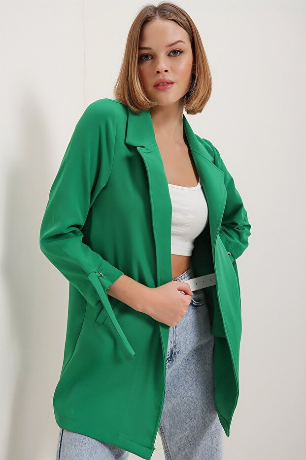 سترة ربط العيينة الأكمام - 3